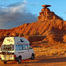 Mexican Hat with our nice campsite